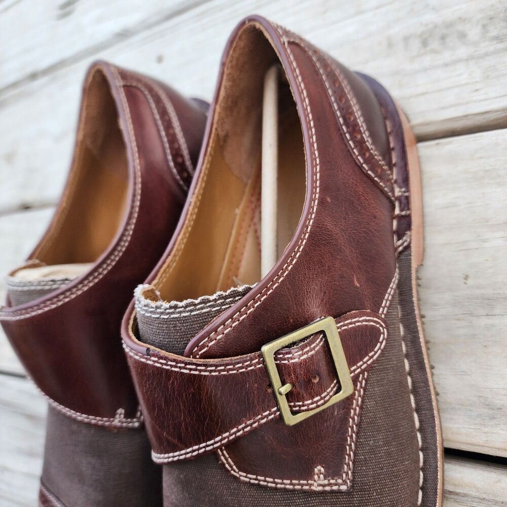 Sebago Men's Classic Brown Moc Loafer Sz 10.5 Buckle Strap Leather Used - Picture 14 of 16